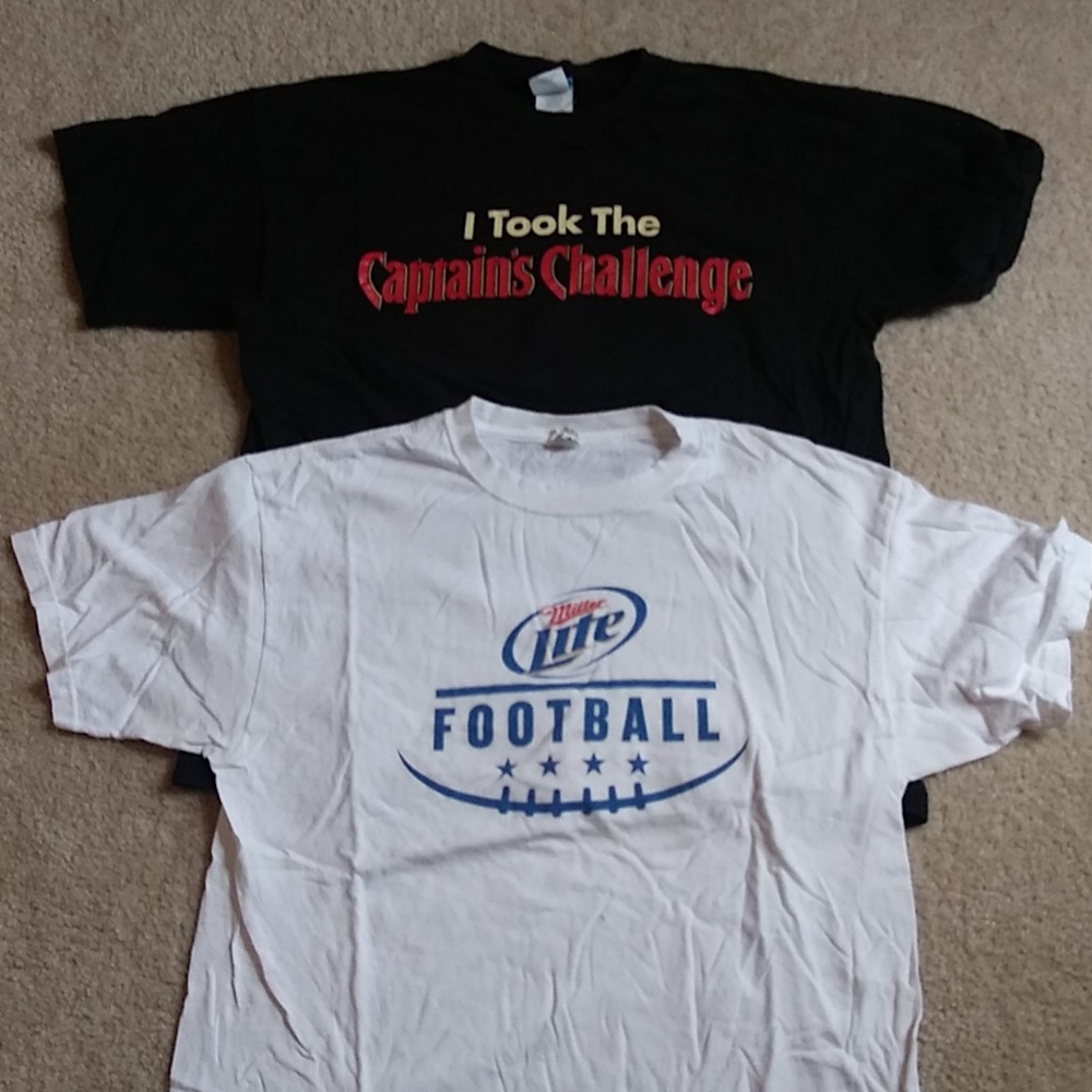 Lot of 2! Drinking t-shirts!